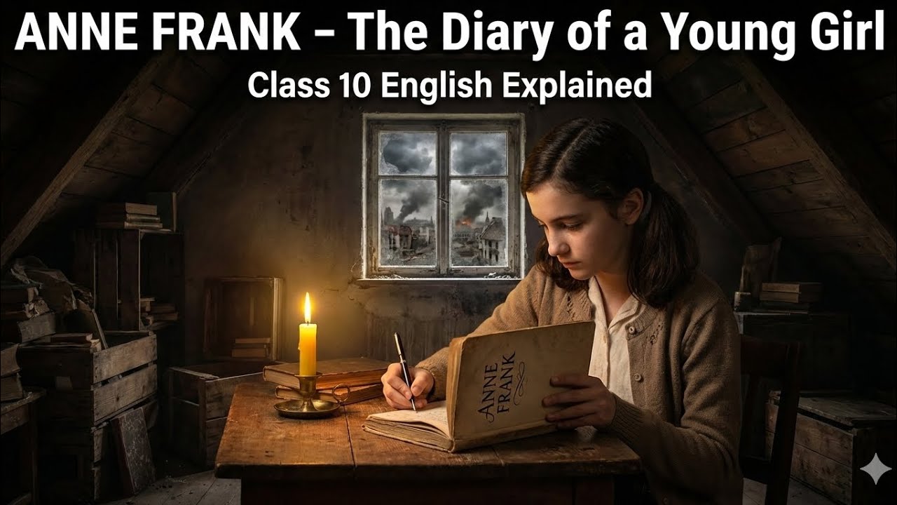 Anne Frank Full Lesson Explained | The Diary of a Young Girl | Class 10 English