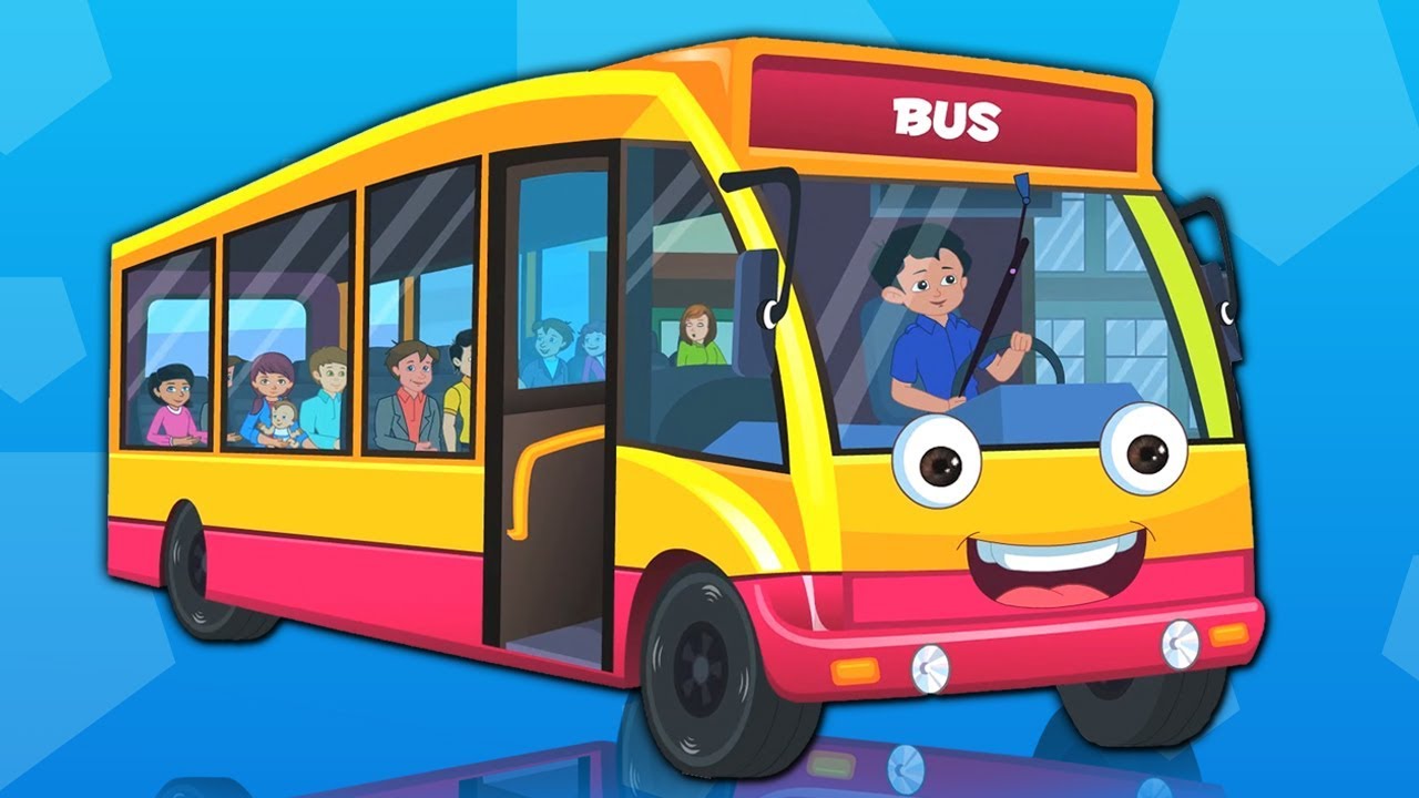 Rodas no ônibus desenho animado desenho infantil Vídeo para crianças Kids Songs Wheel On The bus