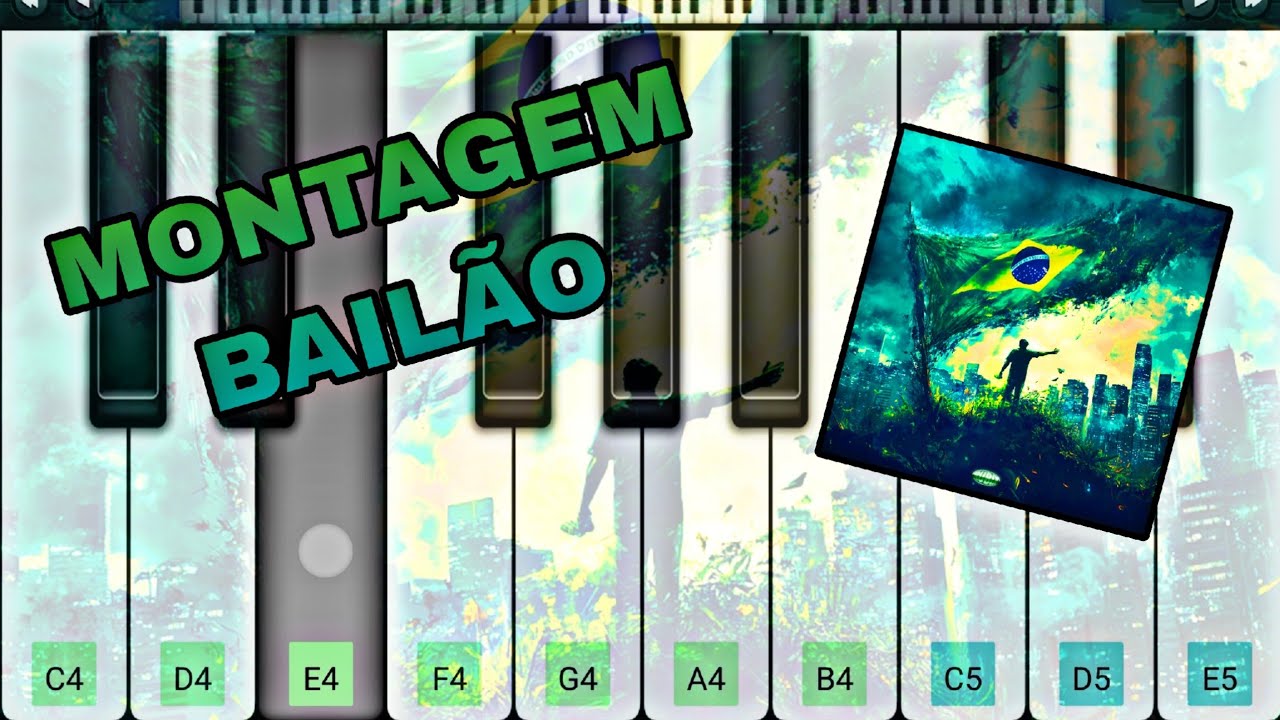 🎧MONTAGEM BAILÃO (PIANO TUTORIAL) Walkband App | TikTok Song Piano