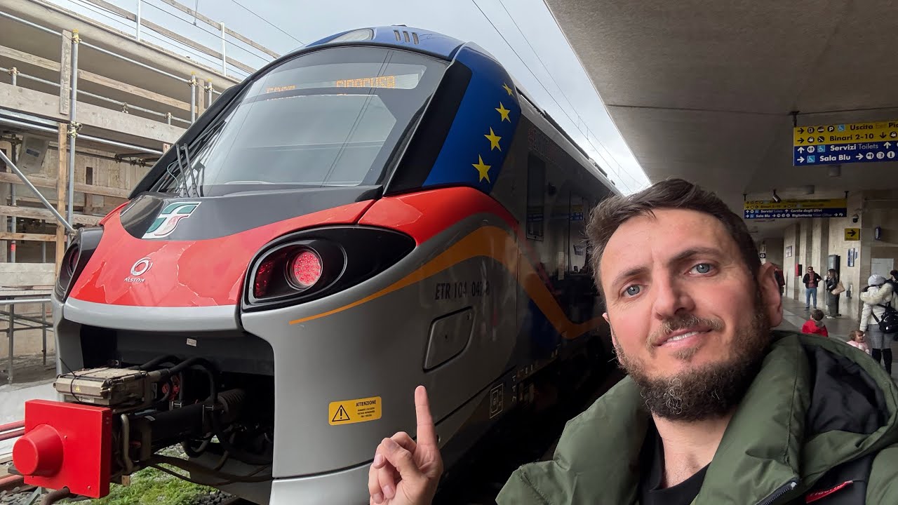DE TREM PELA COSTA DA SICÍLIA , ITALIA 🇮🇹