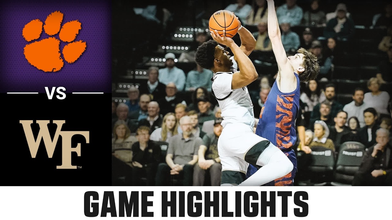 Clemson vs. Wake Forest Game Highlights | 2025-26 ACC Men's Basketball