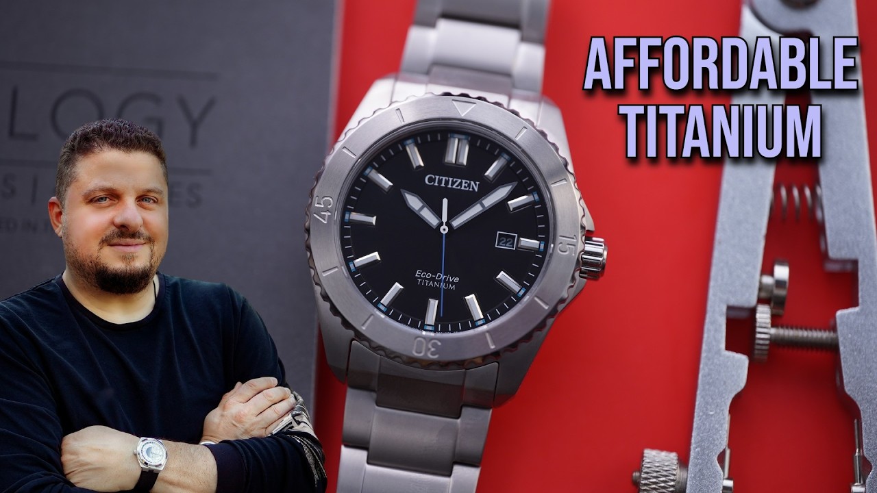 Best Everyday Titanium Watch - The CITIZEN Brycen Super Titanium Eco-Drive Solar Affordable Diver