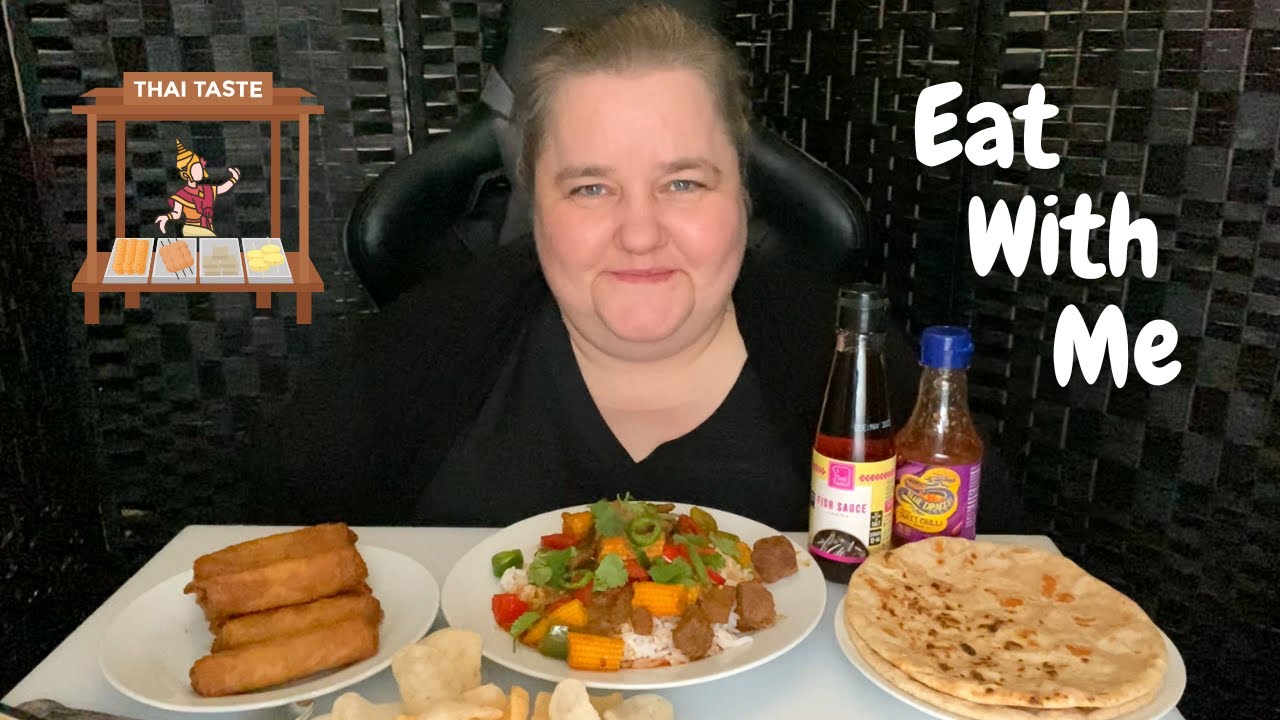 Thai Beef Red Curry MUKBANG
