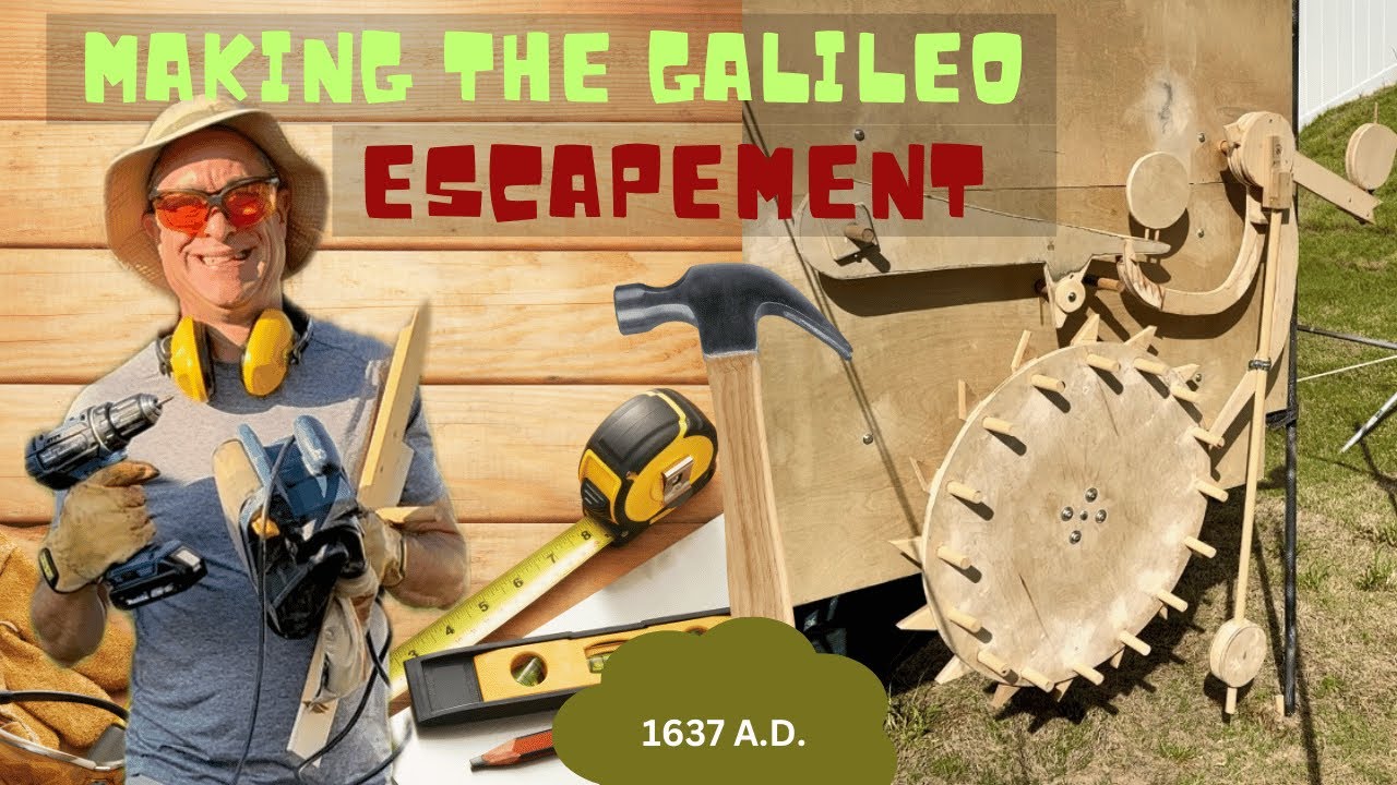 Making the Galileo Escapement #camping #cooking #rotisserie #spit #engineering #inventions #clocks