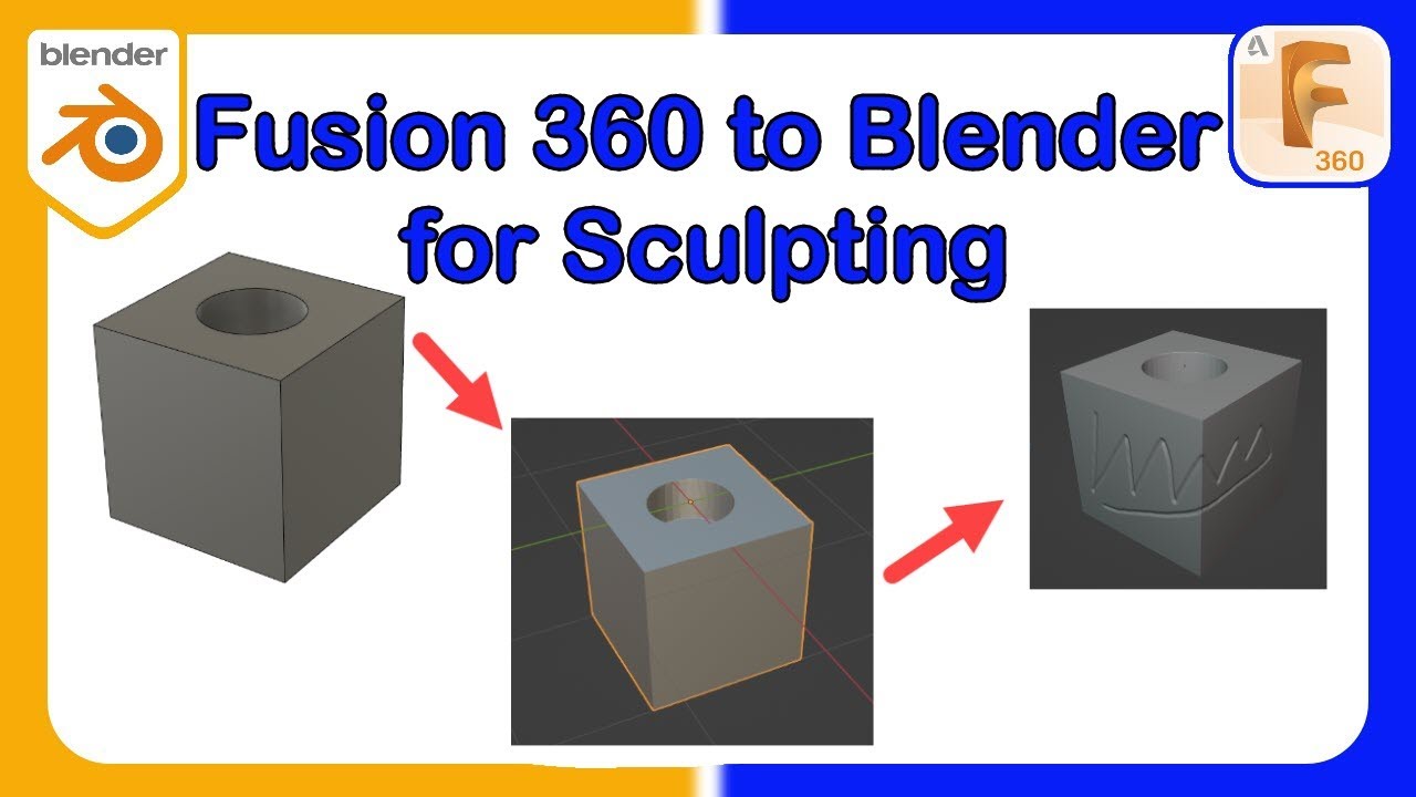 Fusion 360 to Blender 3 0 for Sculpting