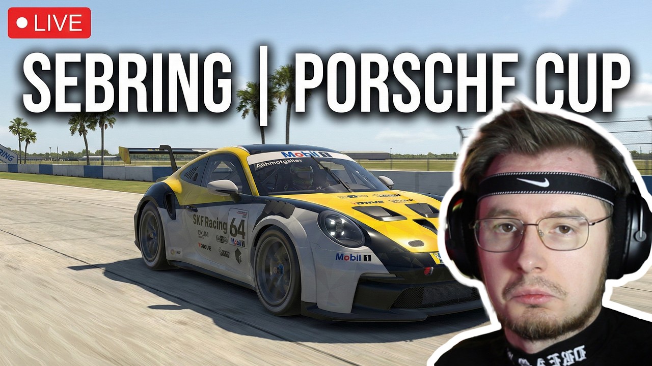 SEBRING та PORSCHE CUP | PCUP | SEBRING | iRacing