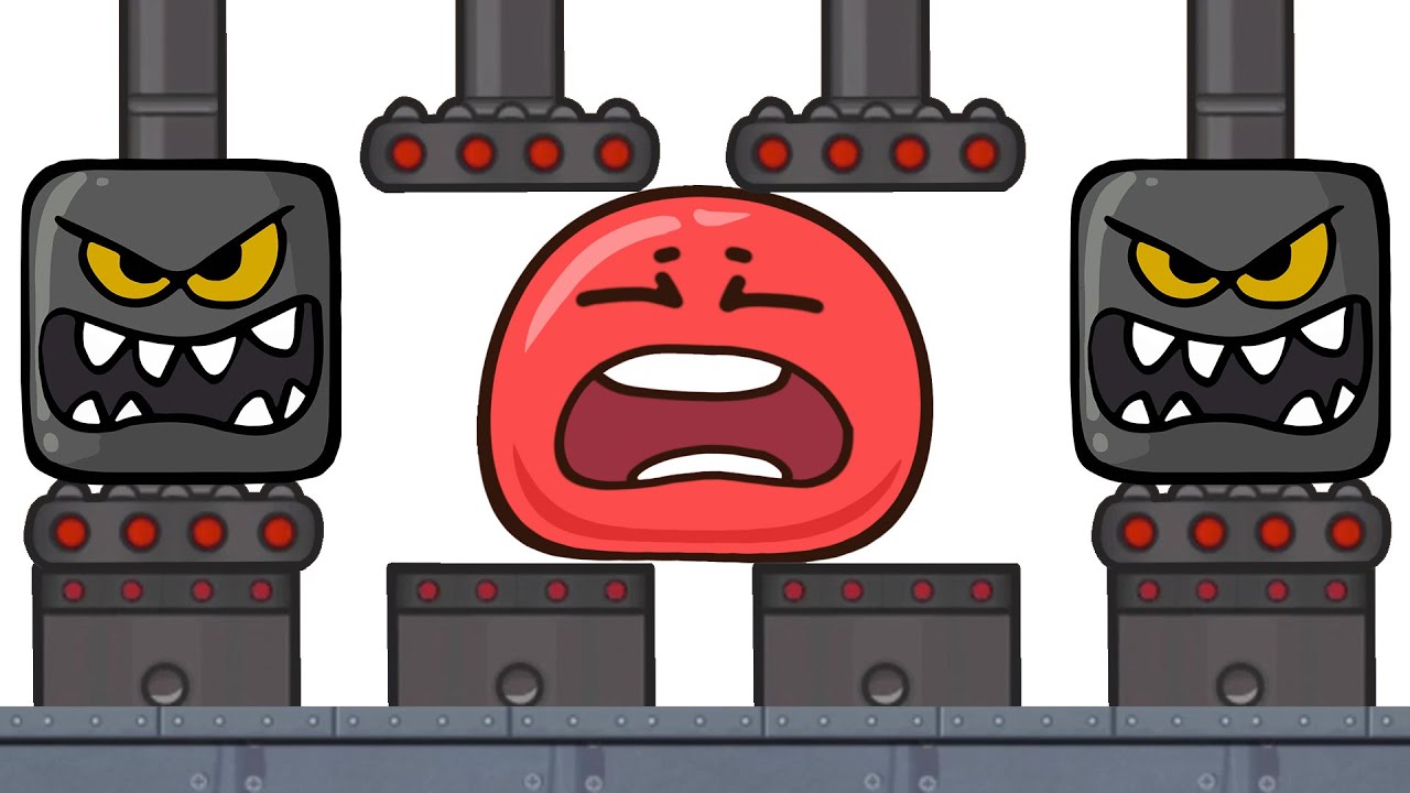 Новый КРАСНЫЙ ШАР Приключения. 33-41 УРОВНИ. Мультик ИГРА Red Ball Adventure