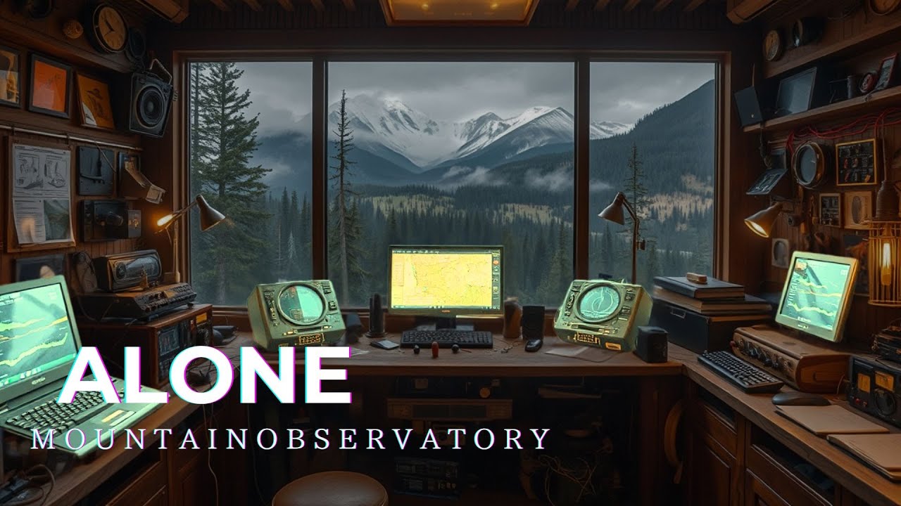 ALONE: Mountain Observatory | Dark Ambient Focus Music 4K