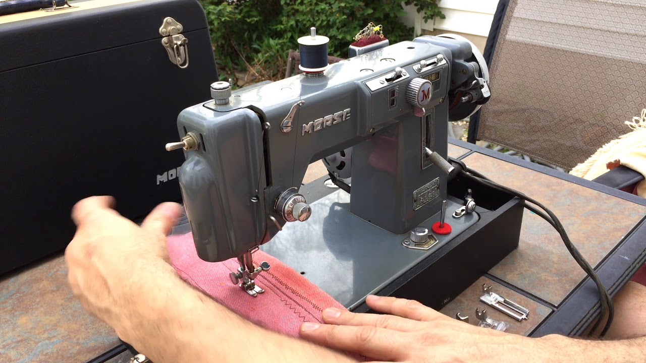 Toyota Sewing Machine!!   Morse Fotomatic IV ZigZag Sewing Machine by Toyota