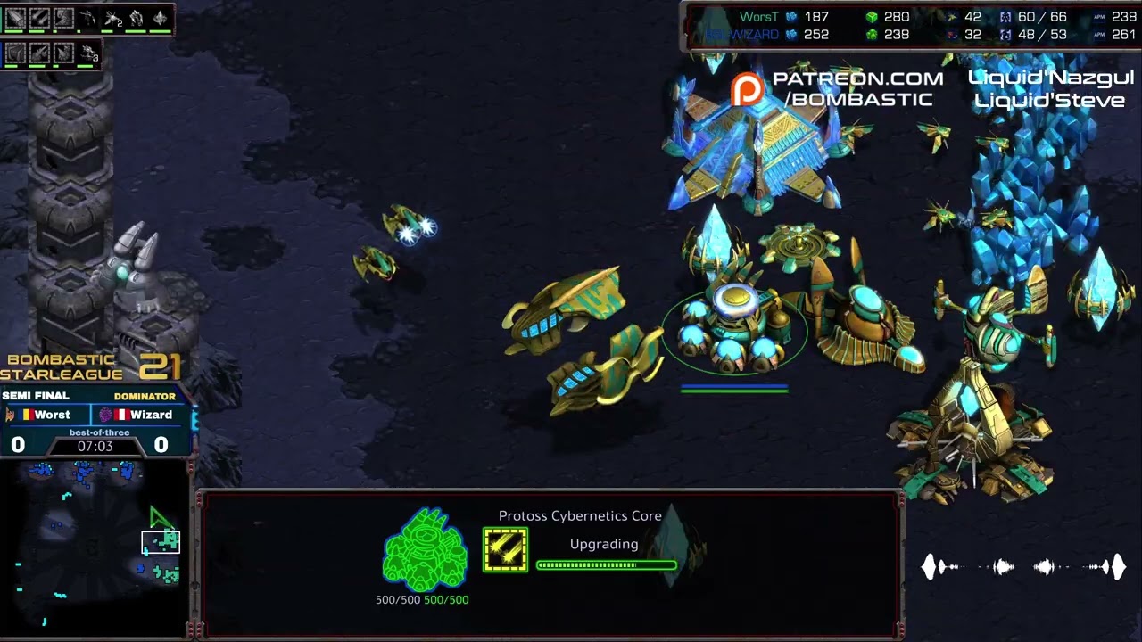 BSL 21 Gosuleague T2 Semifinal Worst v Wizard game 1