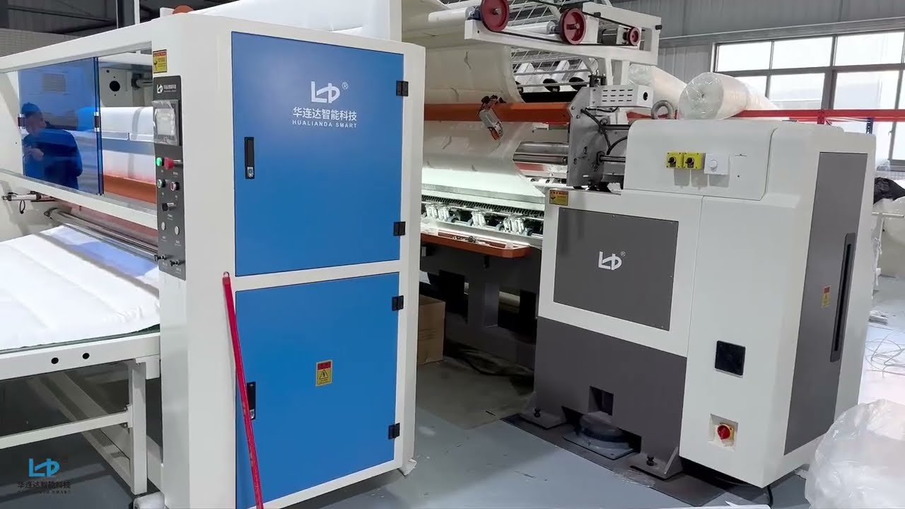 🔴 Customer Factory Case — Hualianda Lock Stitch Quilting Machine + Panel Cutting Machine