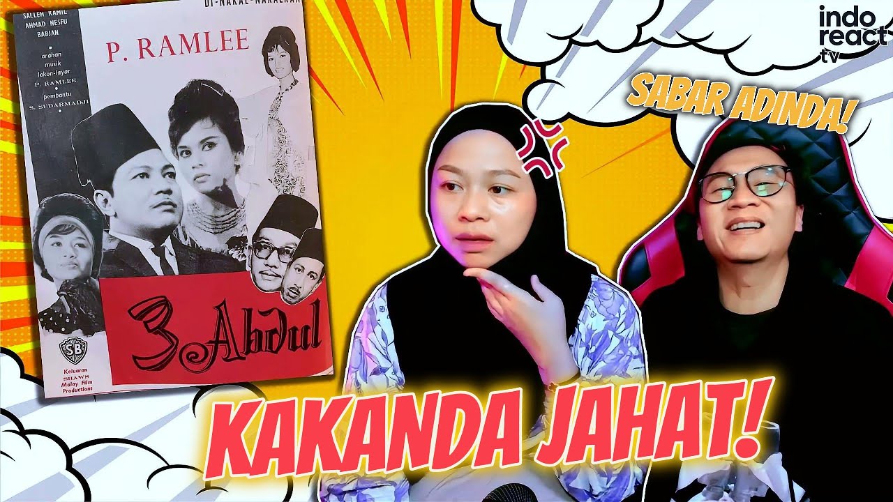 🤯EMOSI CAMPUR ADUK TENGOK WAHUB‼️ TIGA ABDUL - Part 1 | FILEM P.RAMLEE | REACTION | INDOREACTTV