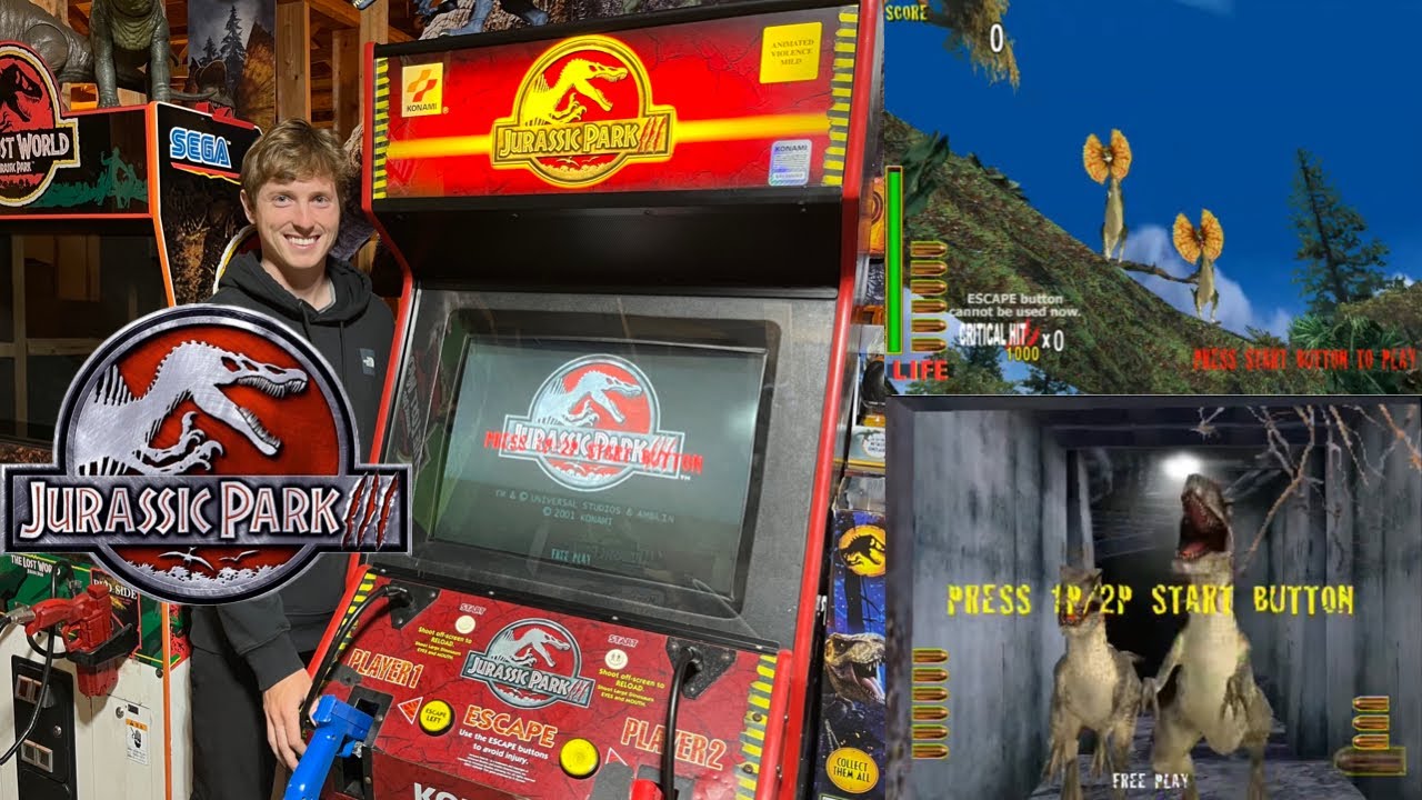 Jurassic Park 3 Arcade (2001) Full Gameplay and Review!