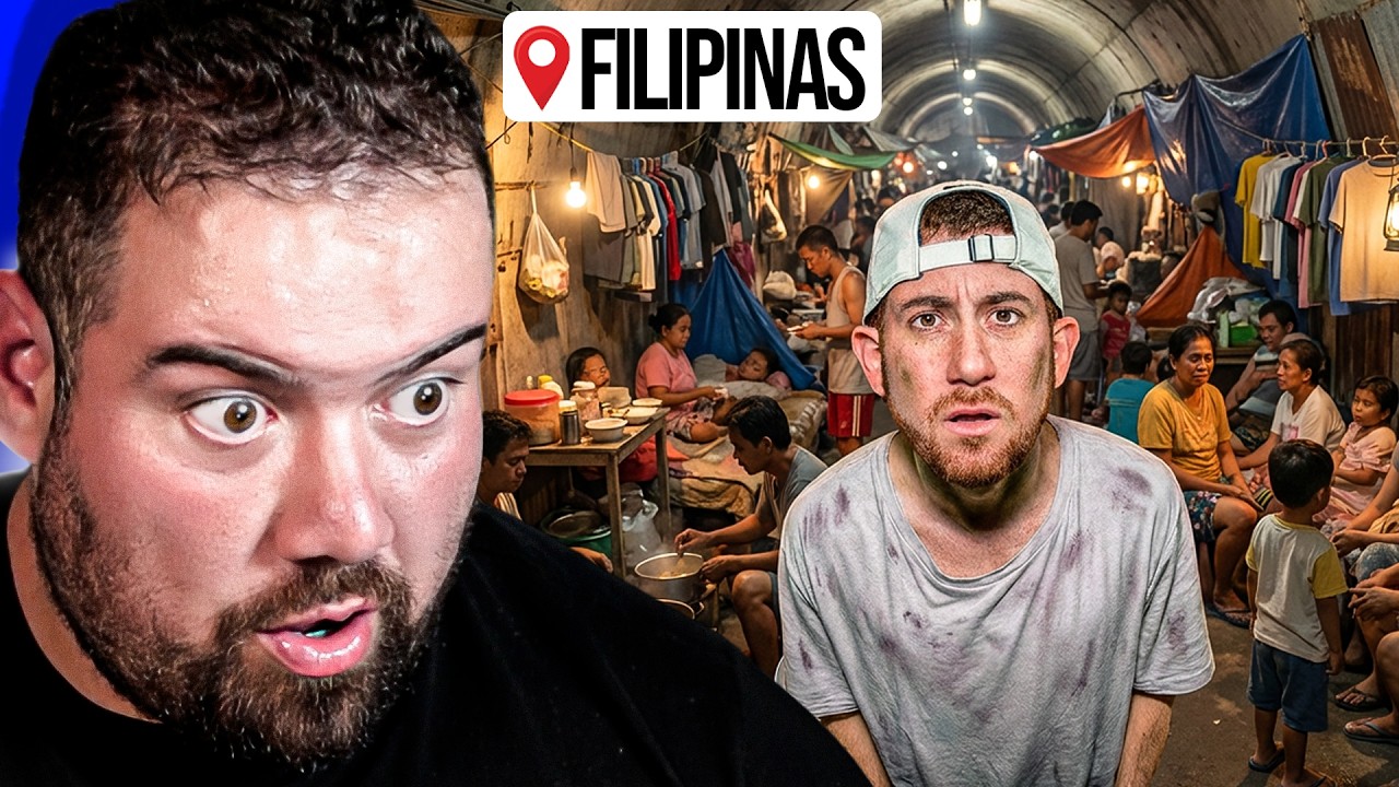 ASÍ VIVEN 100 FAMILIAS EN UN TÚNEL EN FILIPINAS 