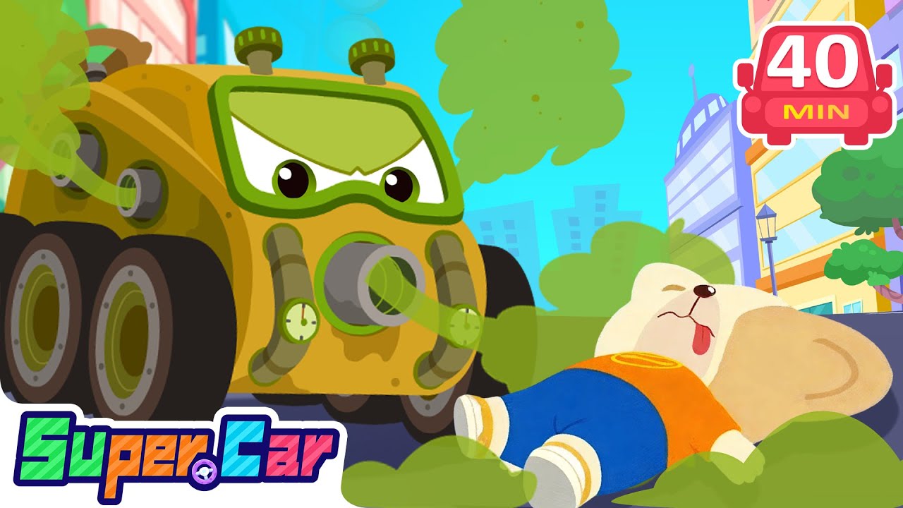Sniff Out the Stinky Car 🚗 | Scent Chase & Rescue Fun | Rescue Cartoons & Kids Cartoons | SuperCar