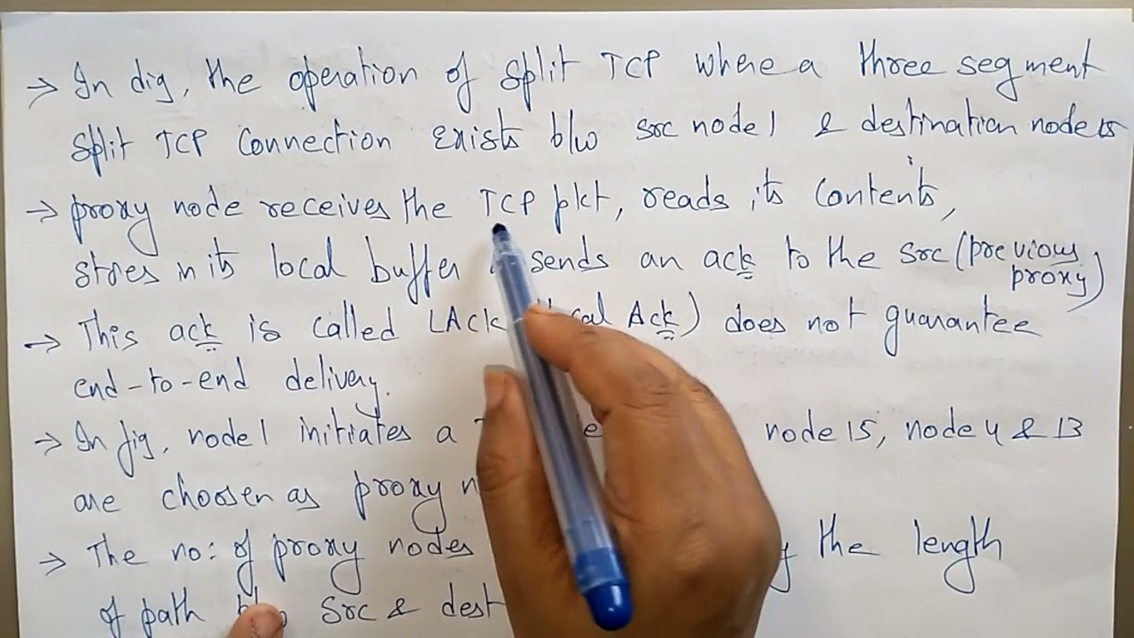 SPLIT TCP lec 34