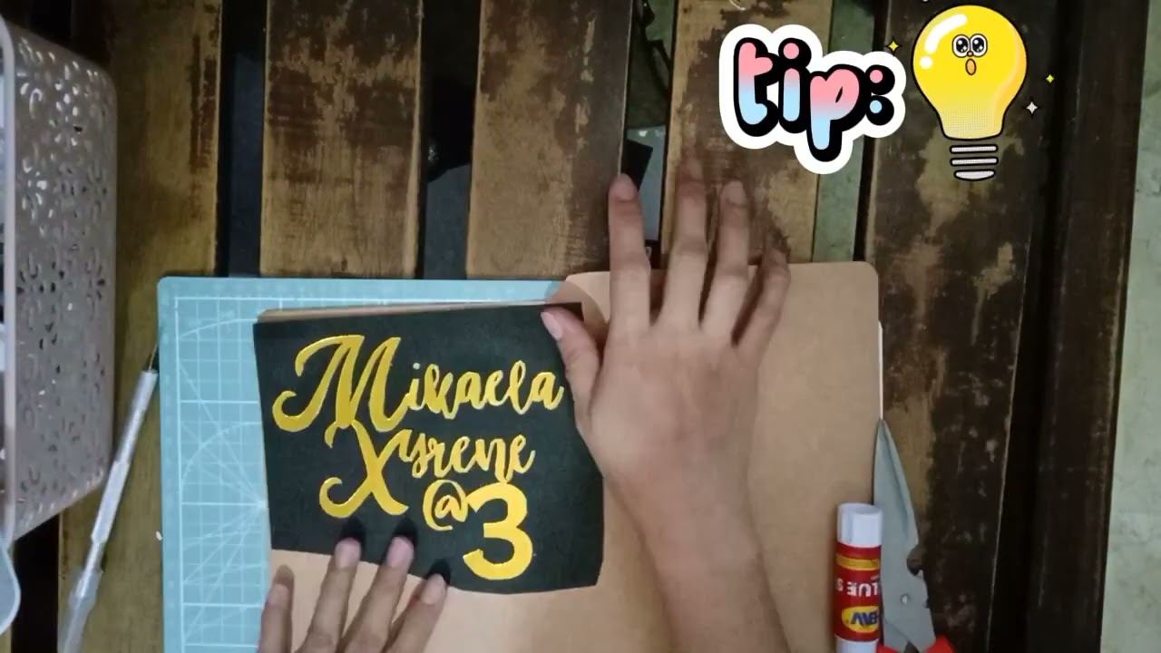 DIy cake topper without using cricut