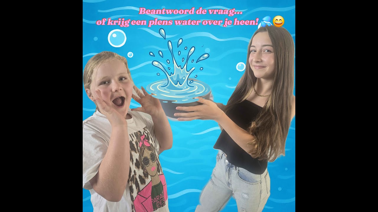ANTWOORDEN OF EEN KOM WATER OP JE HOOFD! 😂 Zusters Gaan Los!