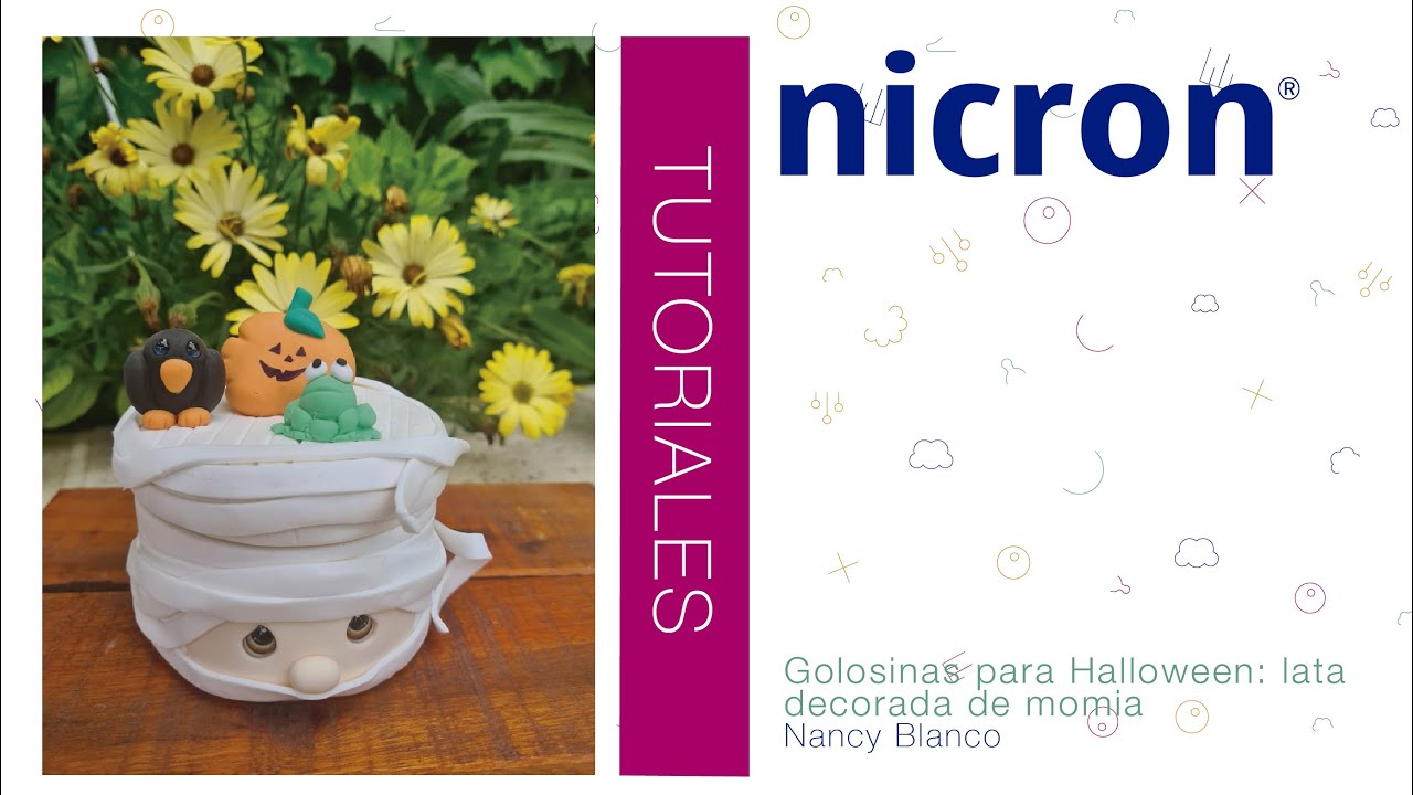 Tutoriales Nicron | Lata decorada de momia | DIY gratuito | Prof. Nancy Blanco