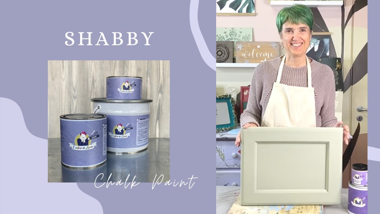 Pittura Gesso SHABBY: cos'é e come si usa. La vera CHALK PAINT | I COLORI DI LUCIA