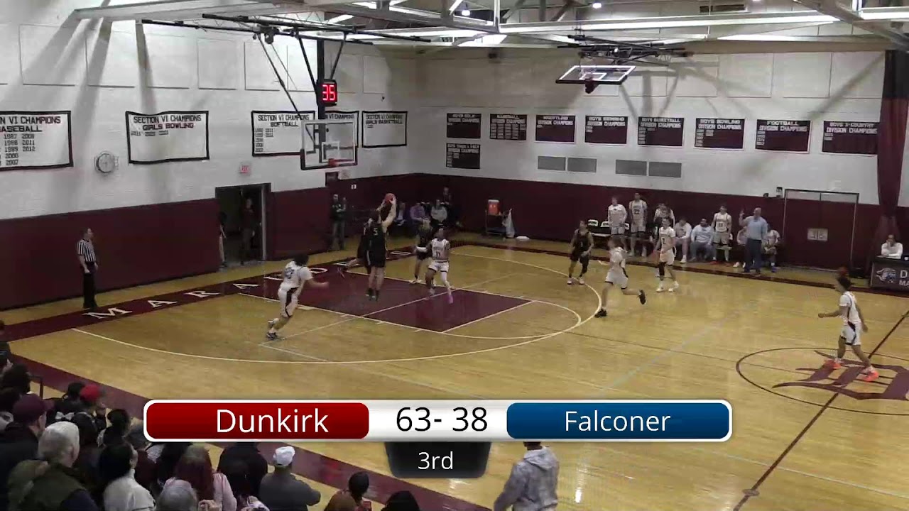 Dunkirk Marauders Vs Falconer Goldenfalcons Boys Varsity Basketball