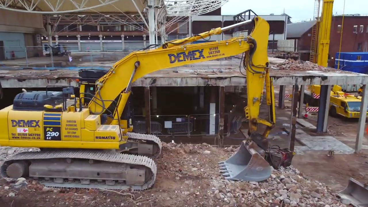 Rotherham Markets demolition timelapse