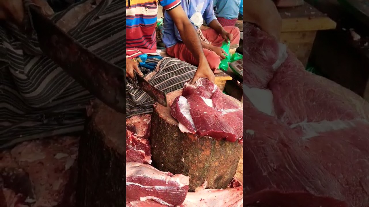 Mastering the Art of Big Meat Cutting. #shorts