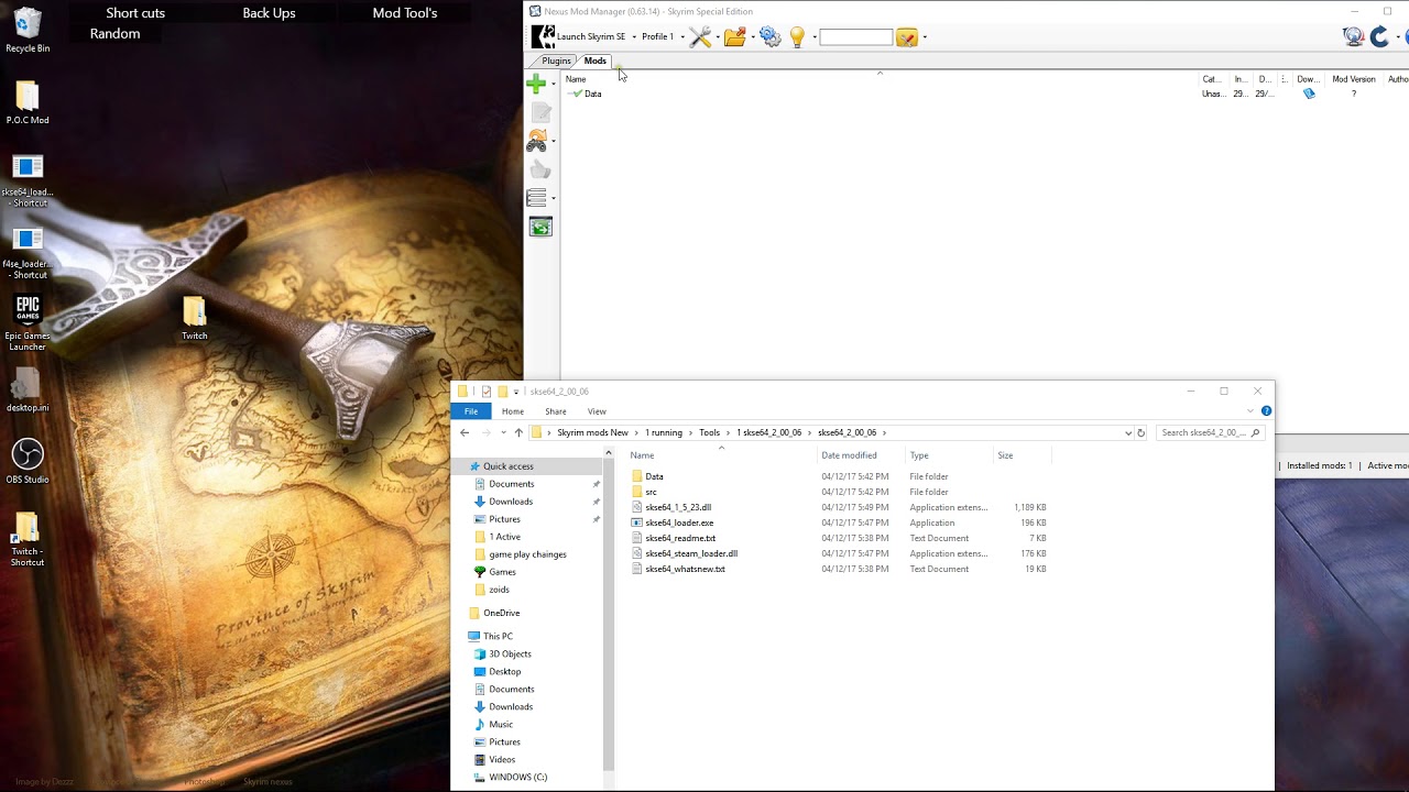 WinRAR and NMM