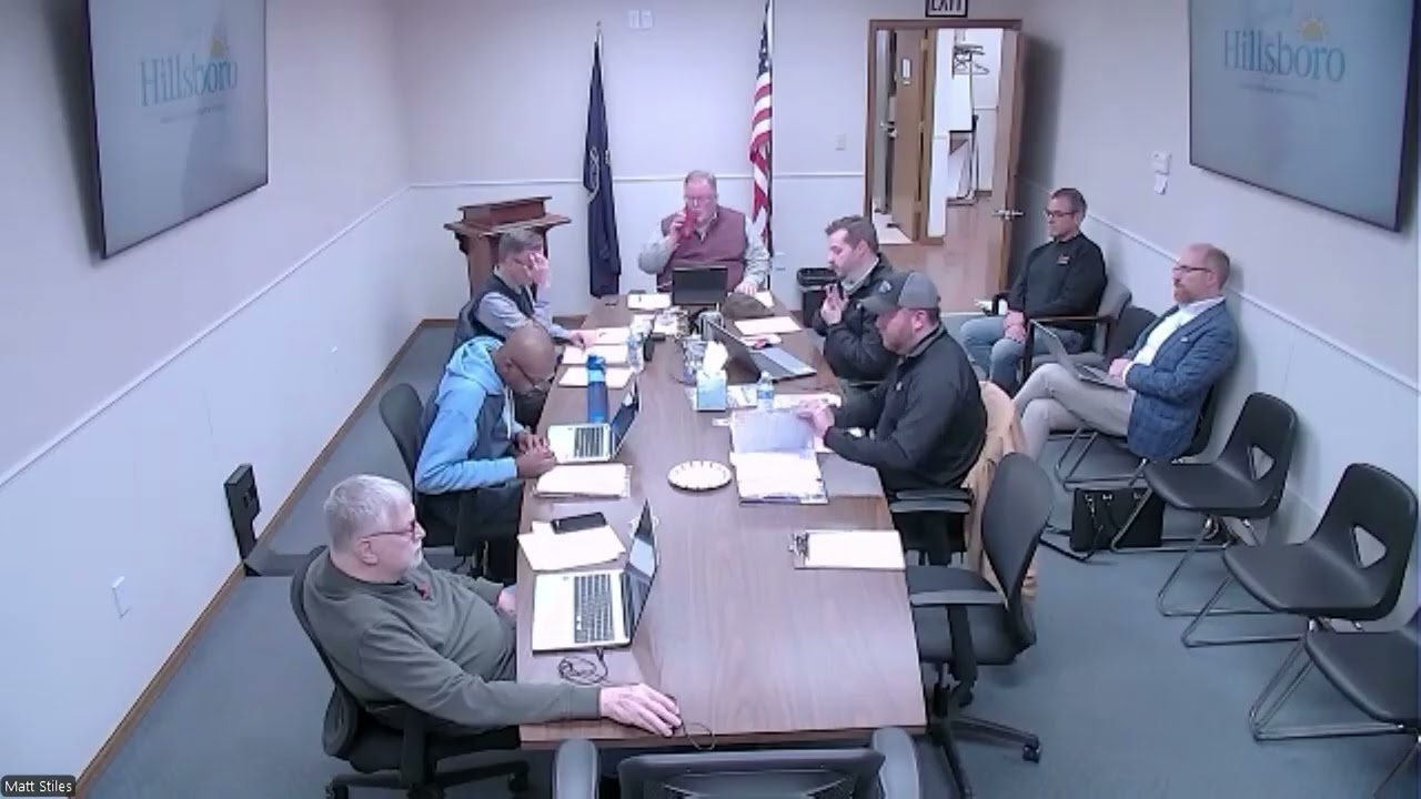 City of Hillsboro KS Regular Meeting 01-20-26