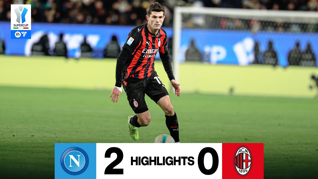 Rossoneri sconfitti in Supercoppa | Napoli 2-0 AC Milan | Highlights