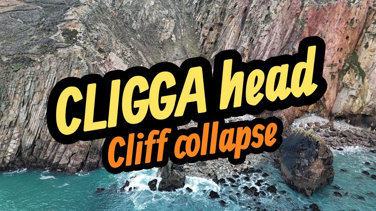 CLIGGA HEAD CLIFF COLLAPSE dec25