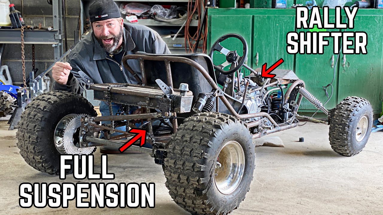 190cc 5 Speed Yard Kart Killer is almost RACE READY!! Shifter, Panhard Bar, Fuel Tank + More!