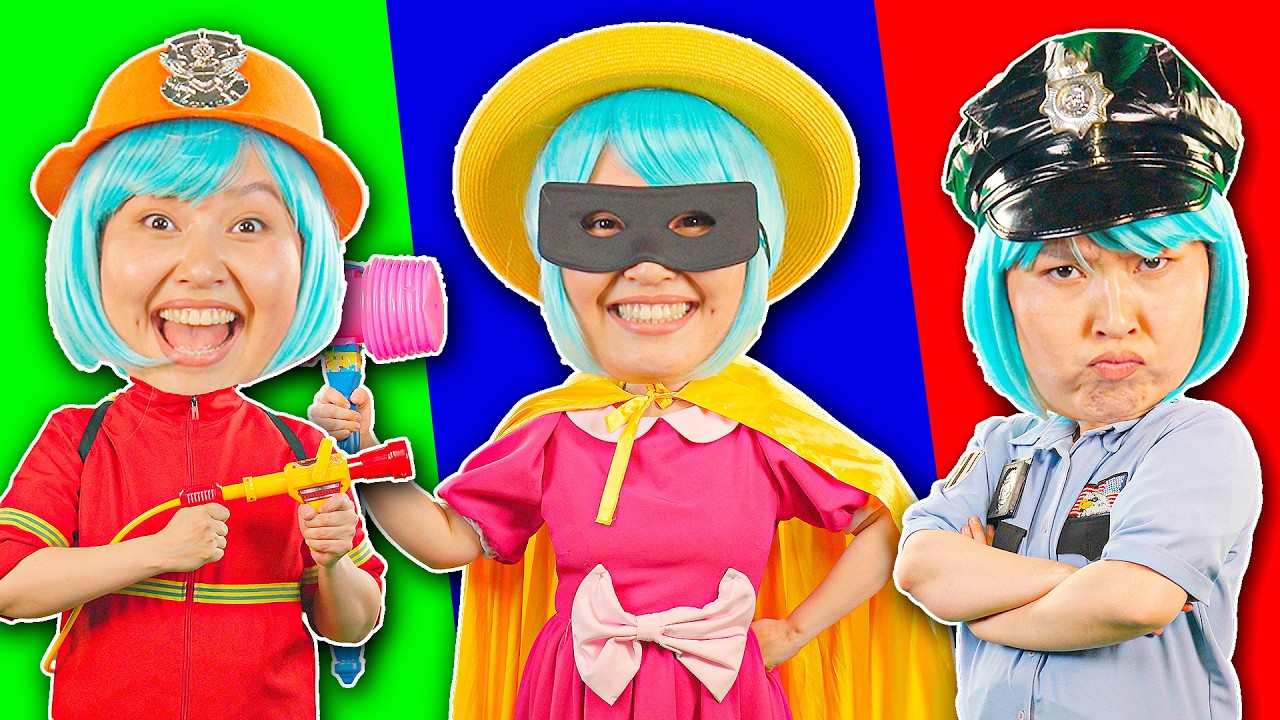 Девочка Полицейский, Доктор и Девочка Пожарный + СБОРНИК Lights Kids Детские Песни