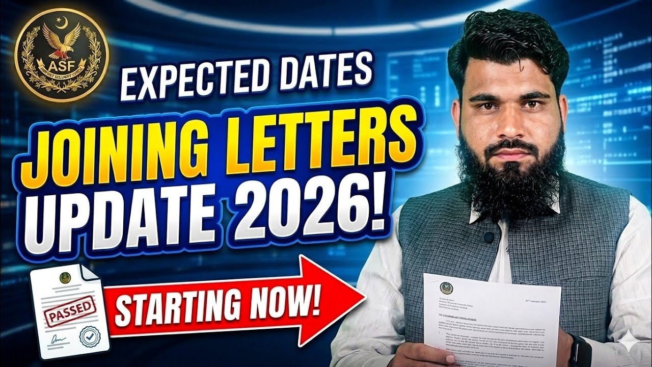 ASF Joining Letters Update 2026 | ASI/Corporal/Driver/UDC/LDC