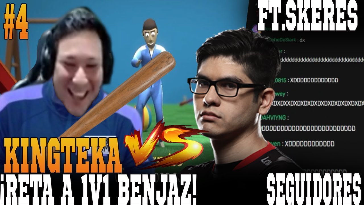 😃KINGTEKA🐷 🐖 RETA 1VS 1 A BENJAZ , APUESTAN 50 SOLES POR PARTIDA,LUEGO JUEGAN CON LOS SKERES Y SUBS😂