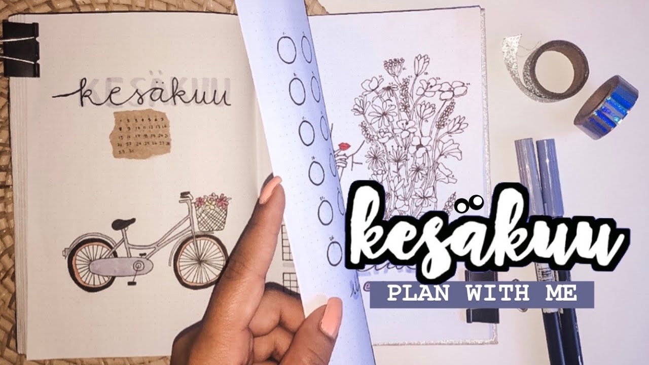 KESÄKUU | bullet journal Suomi 2020