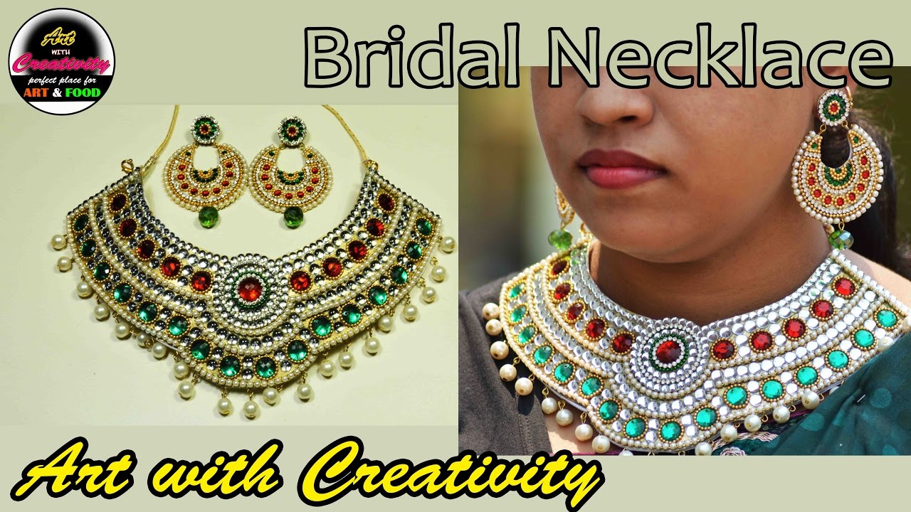 Paper Bridal NECKLACE | Made up of paper | Art with Creativity 181