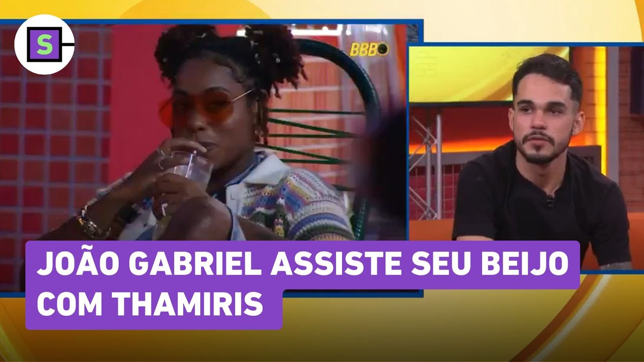BBB 25: João Gabriel revê BEIJO com Thamiris e admite que LEMBRAVA do momento; veja vídeo