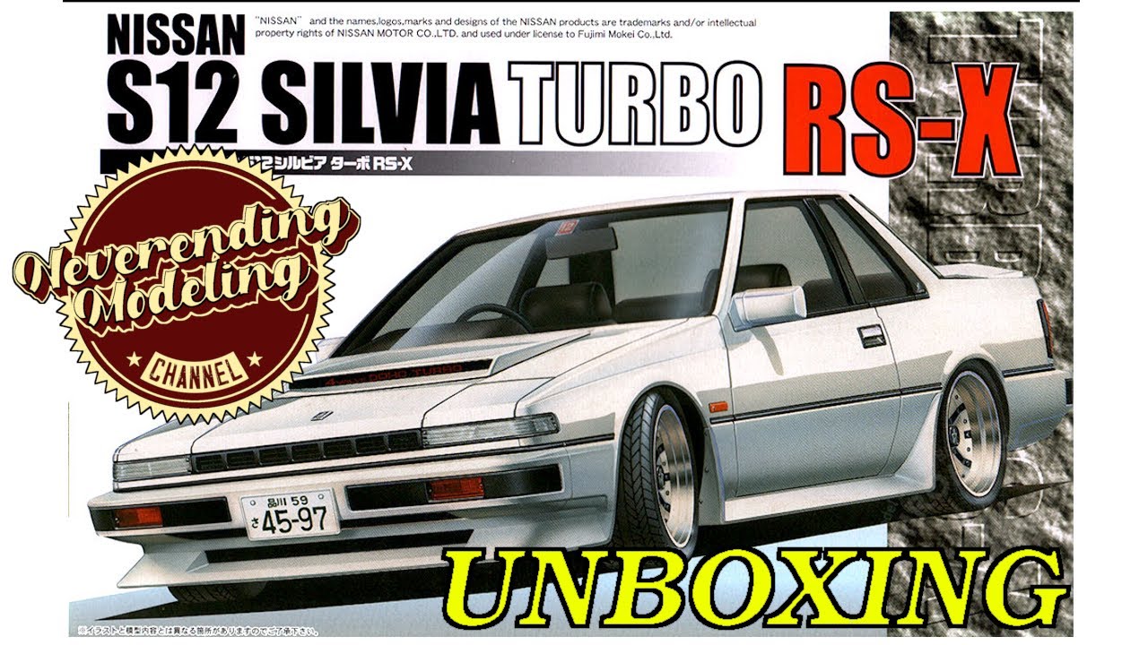 Nissan Silvia S12 TURBO RS-X UNBOXING (Fujimi)