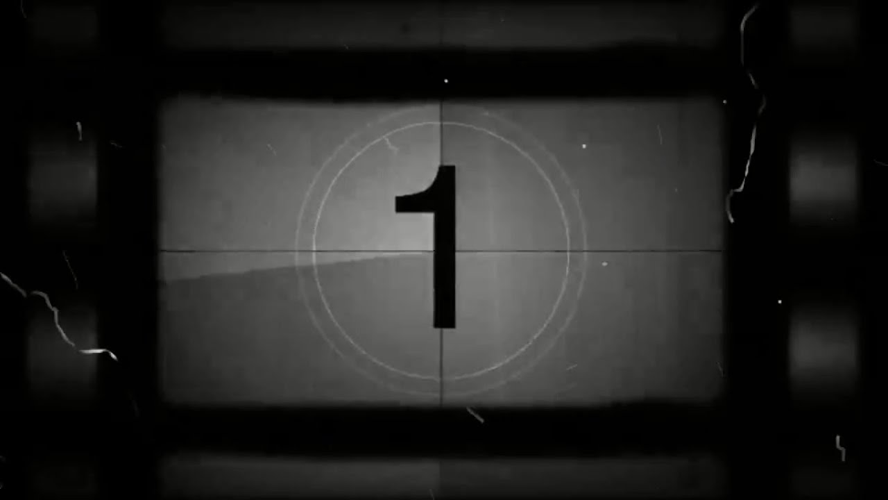 Horror creepy countdown (stock footage)
