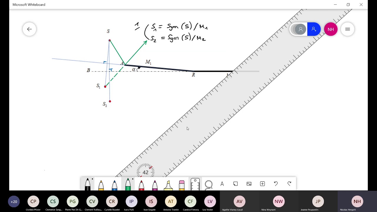 Optique ondulatoire - TD n°2 - exercice sur les miroirs de Fresnel (sur Teams)