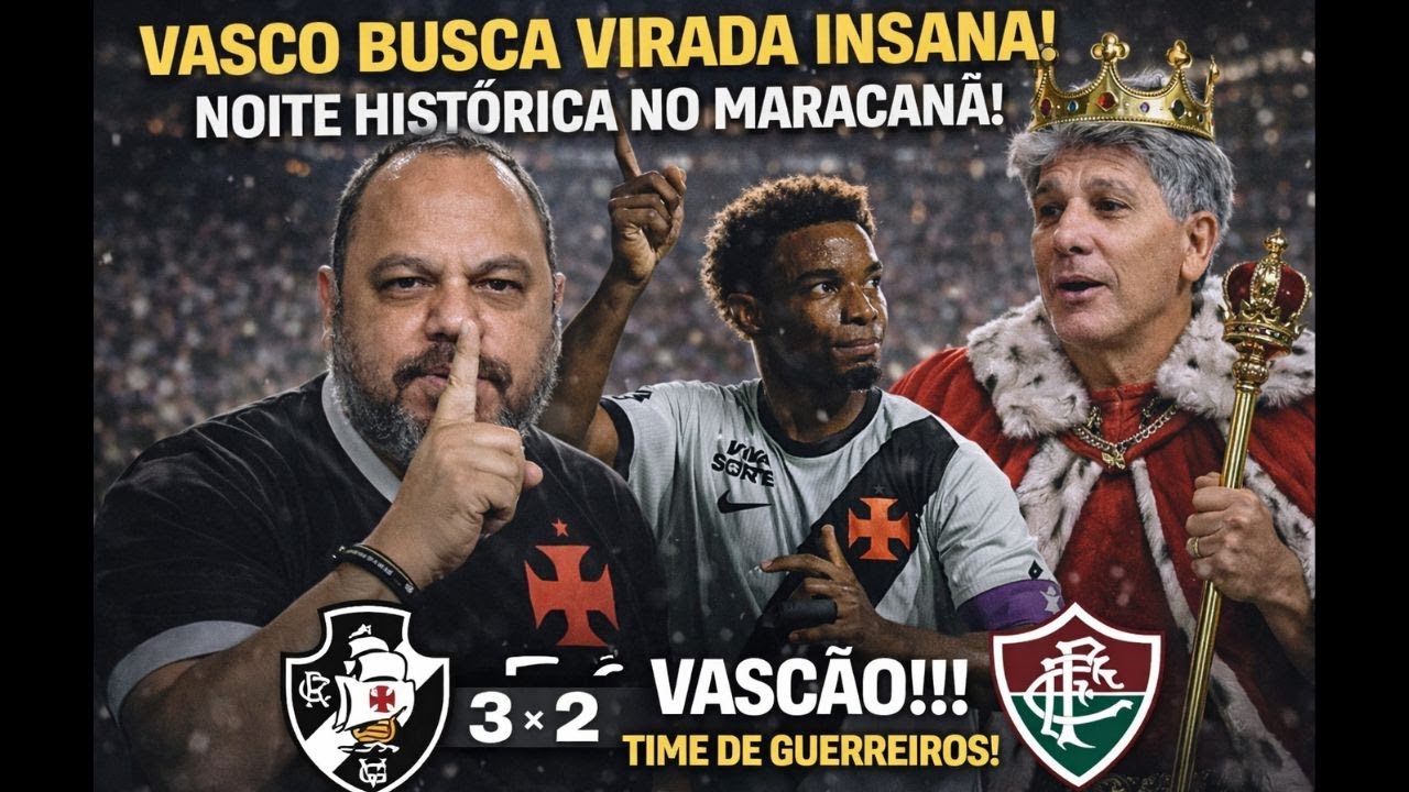 VIRADA HISTÓRICA! VITÓRIA EMBLEMÁTICA! NA RAÇA, SUPERAÇÃO E QUALIDADE! VASCO ESMAGA O FLUMINENSE!