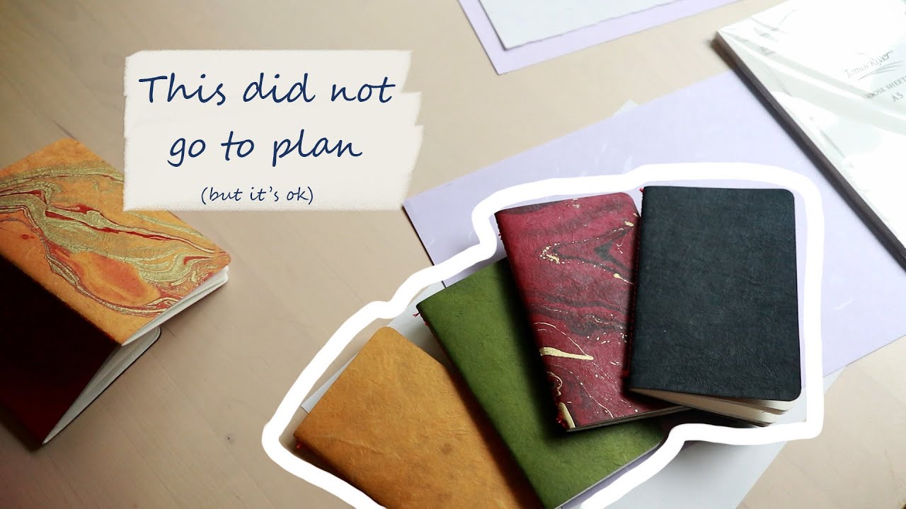 A bumpy start to the year - making a notebook | Komo notes