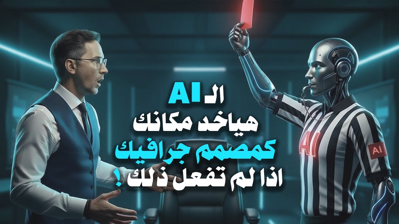 هل الذكاء الصناعي الـ AI هياخد مكاني كمصمم جرافيك؟ ومن هو المصمم الذي يجب ان يخاف من الـ AI؟