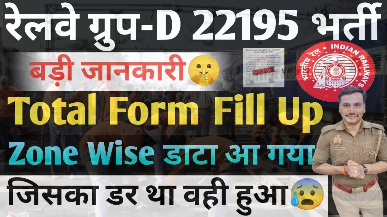 Railway Group D Total Form Fill Up 2026| Railway Group D Zone Wise Form| Group D Nai Bharti 2026