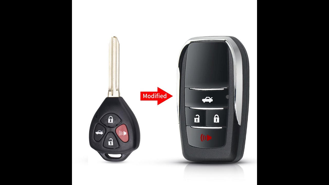 Chave canivete adaptação do controle original Hilux. Etios, SW4