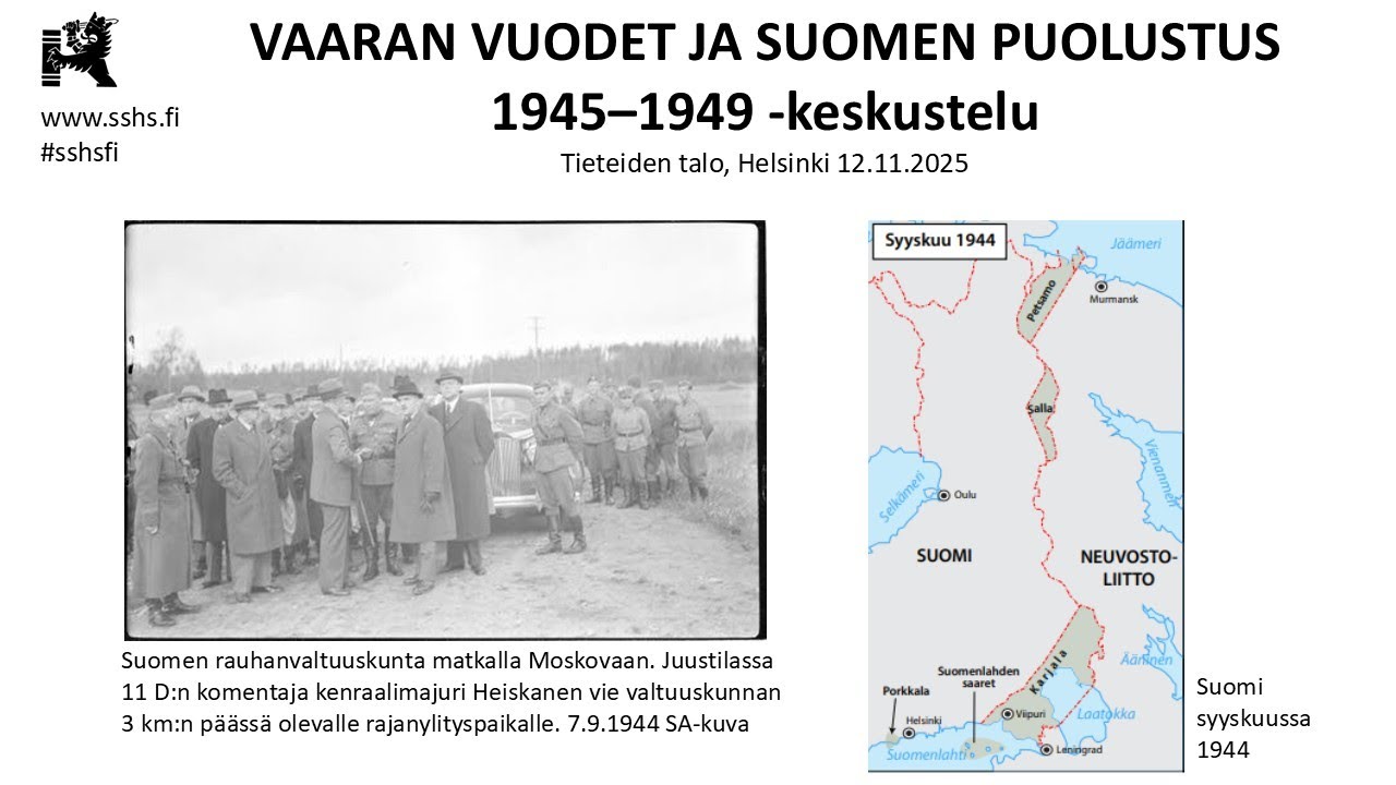 SSHS: Vaaran vuodet -miniseminaari 12.11.2025