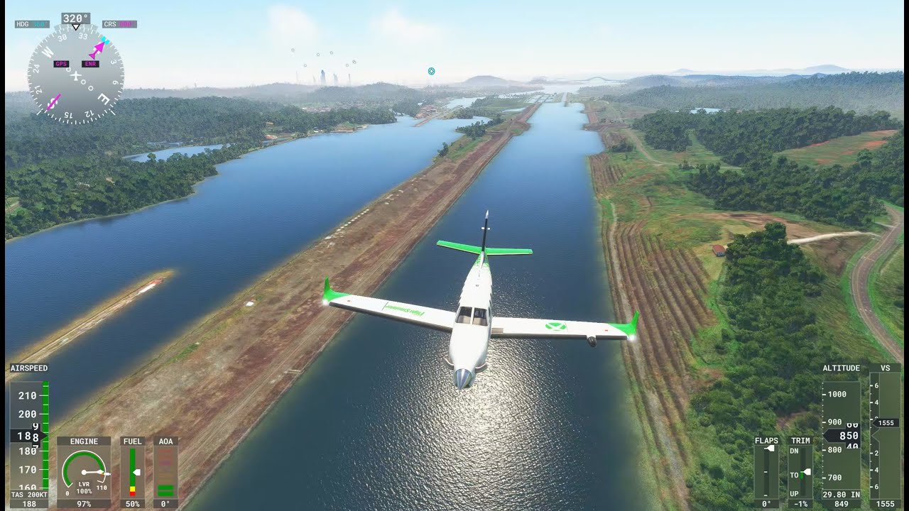 Sobrevoando o CANAL DO PANAMÁ de ponta a ponta