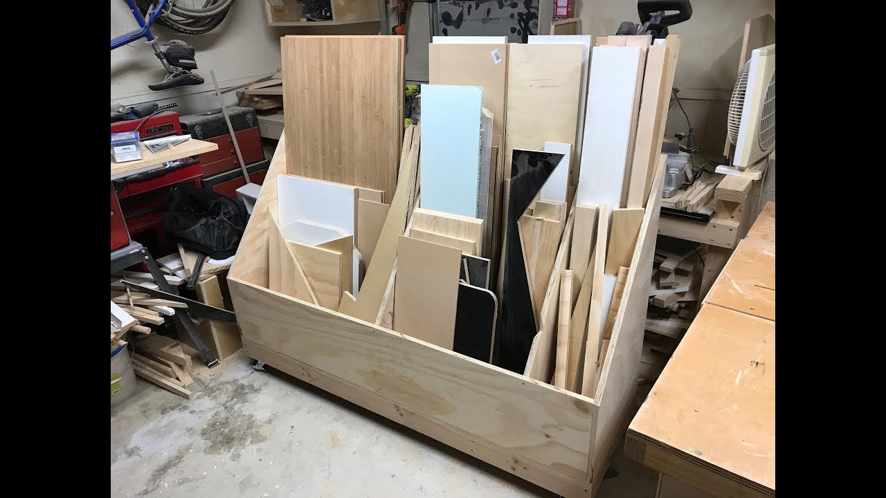 Building a plywood storage cart