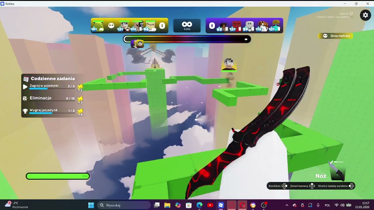 Gram z widzami NIEZNAJOMY 2 i rzaba. Gram Hardcore parkur.